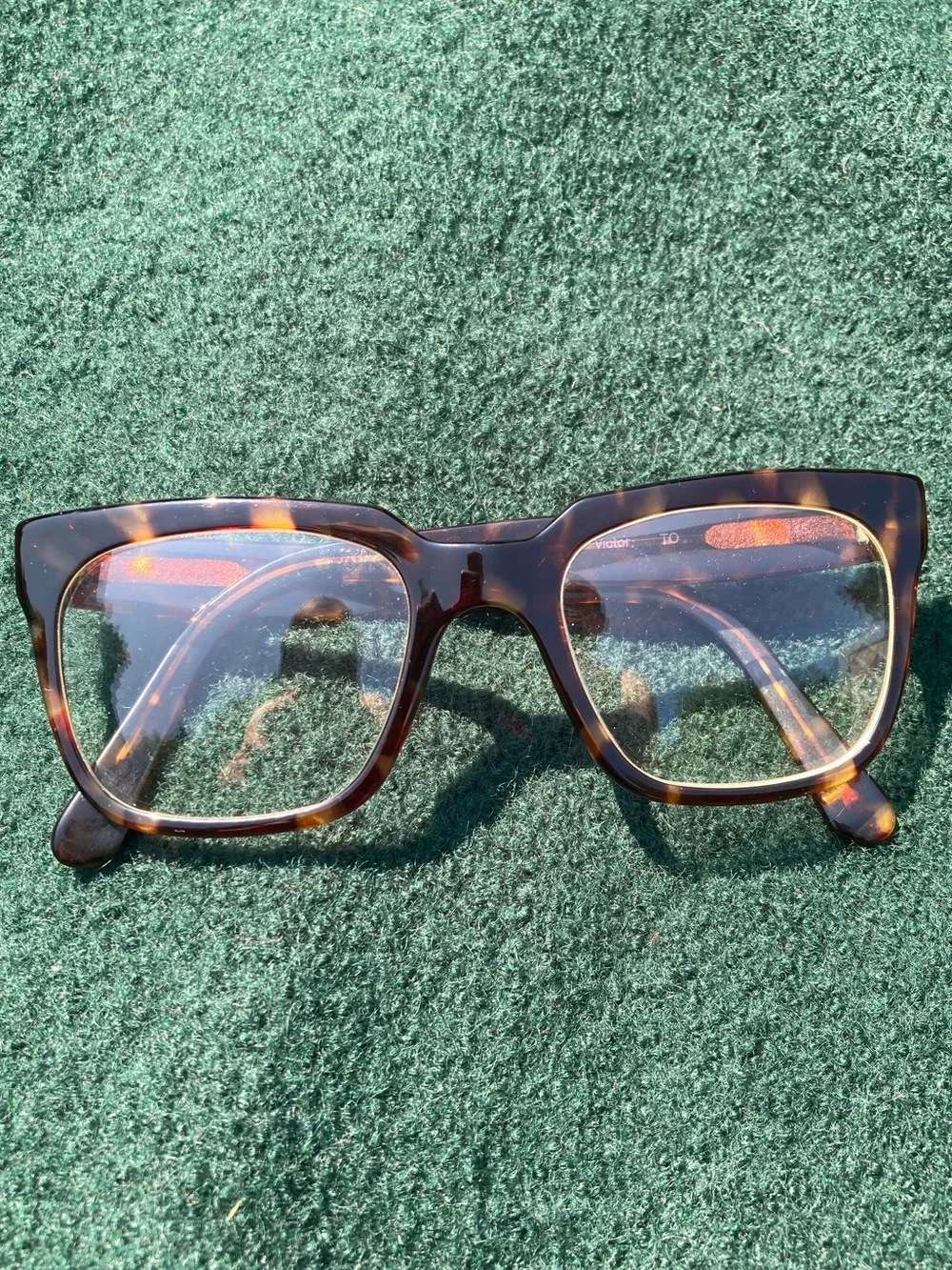 ZAC POSEN Victor Tortoiseshell Square Glasses